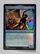 MTG Magic Marvel's Spider-Man SPM Foil Beetle, Legacy Criminal #26 Legendary