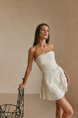 SABO Airlie Mini Dress Strapless Size Medium NWT