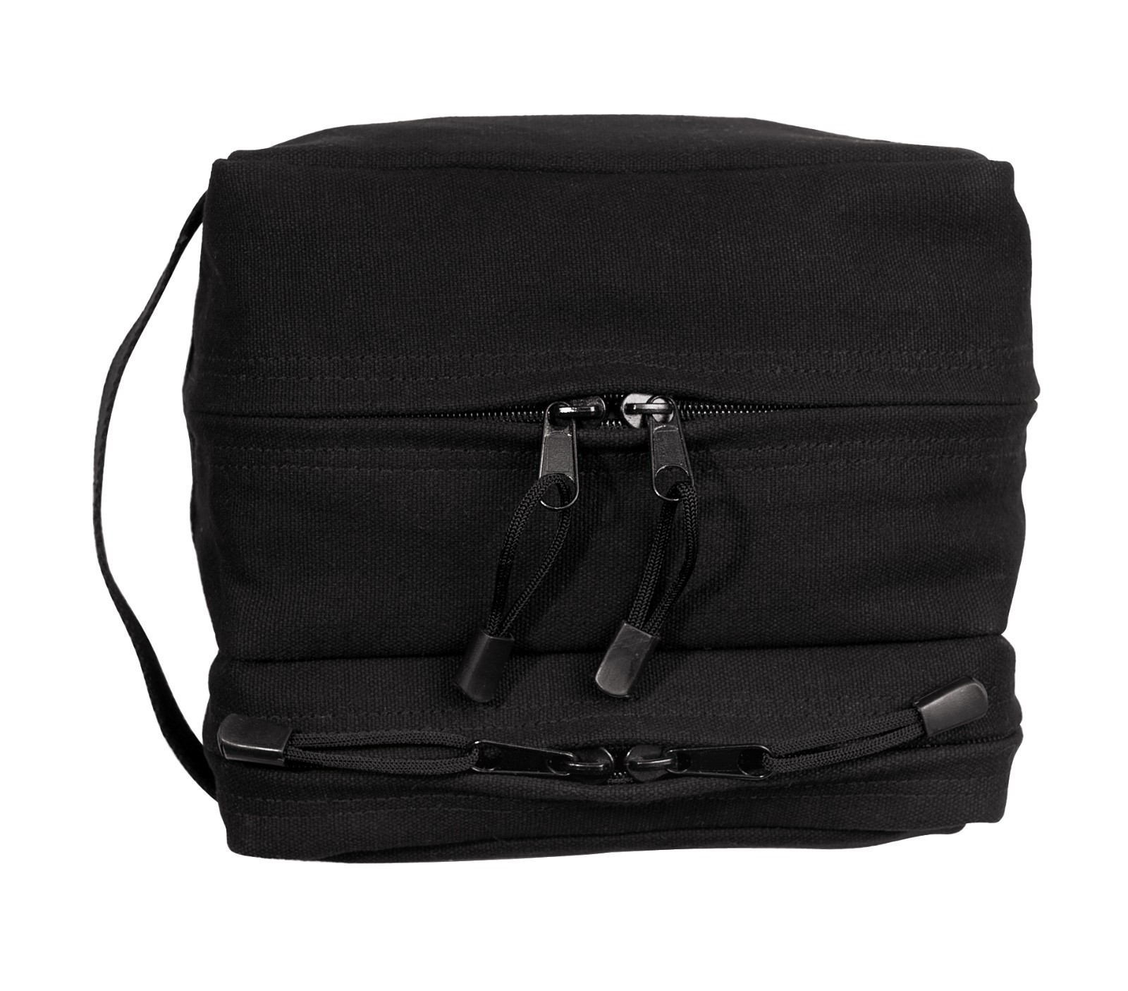Heavy Duty Canvas Dual Compartment Travel Kit Toiletry Bag, 