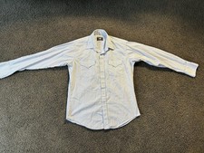 FLYING R RANCHWEAR Pearl Snap Western Shirt Men s 16.5/36 Large L Made In USA