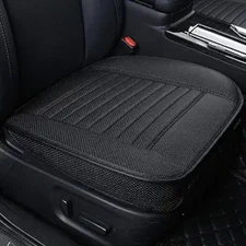 Seat Bottom Cover Single Seat Cover Without Backrest PU Leather Car seat Black