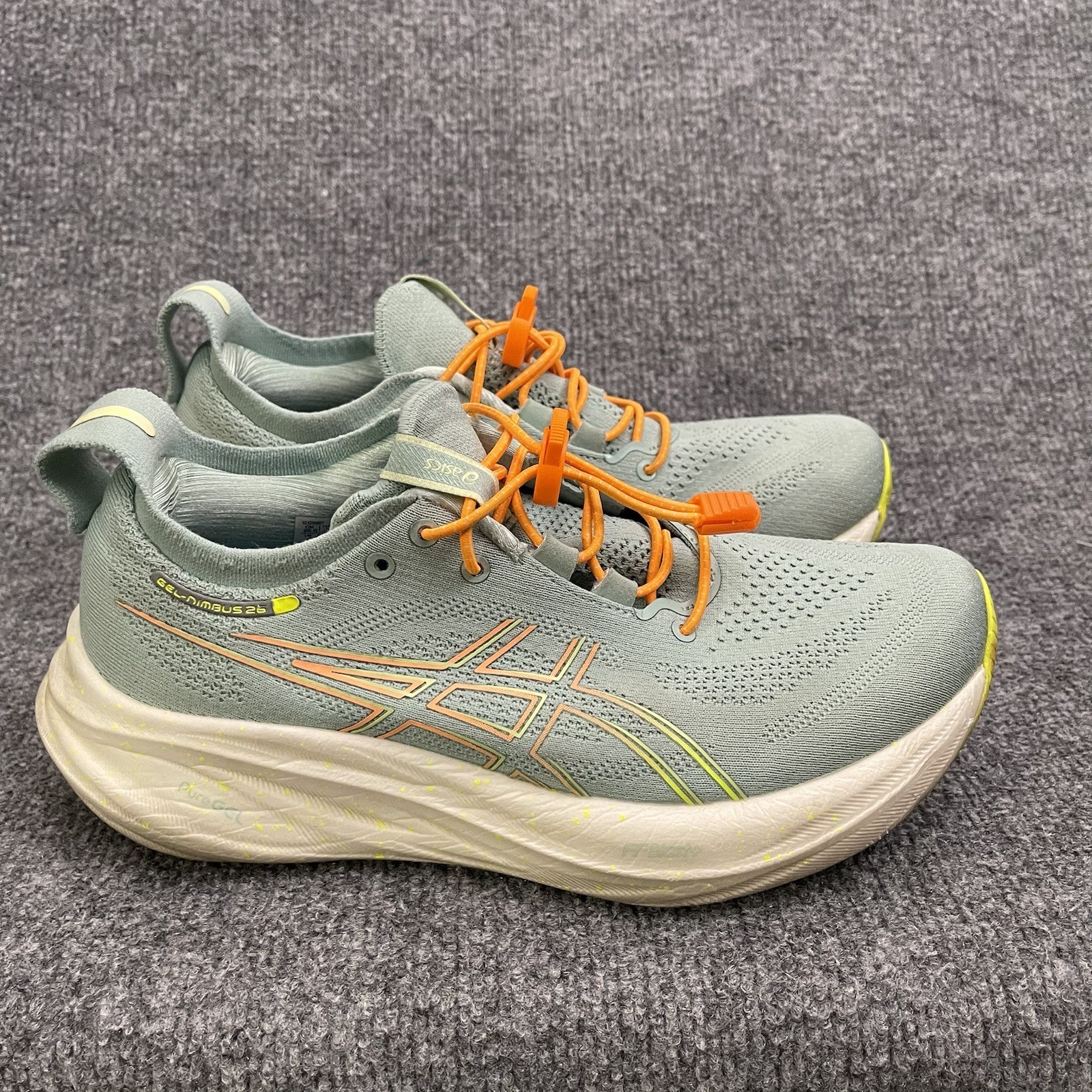 ASICS Gel-Nimbus 26 Shoes Women&rsquo;s Sz 8 Light Celadon Lock 