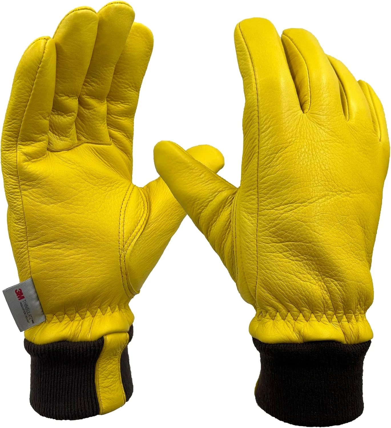 Luxury Premium Full Deerskin Leather Soft Winter Gloves, Extra Warm 100G 3M Thin
