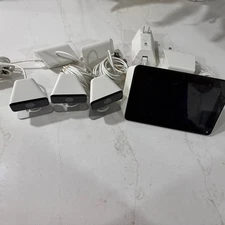 Xfinity Home Security Touchscreen Control Panel XH1-TC TCA300COM & 3 Cameras