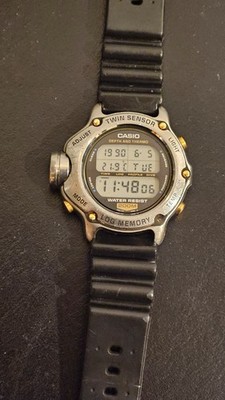 Casio DEP-600 Twin Sensor Dive Watch w Pressure & Temp Tested Module 970