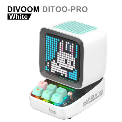 Divoom Ditoo-Pro Retro Pixel Art Bluetooth Tragbarer Lautsprecher Wecker DIY LED