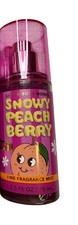 Bath  Body Works Snowy Peach Berry Travel Fine Fragrance Spray Mist 2.5 fl oz