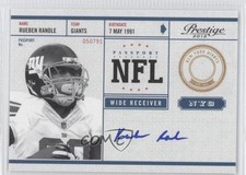 2012 Playoff Prestige NFL Passport Signatures Rueben Randle #30 Auto 14qk