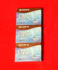 Sony DVC Premium Digital Video Cassette 60 min Lot Of 3 DVM60PRR Sealed New