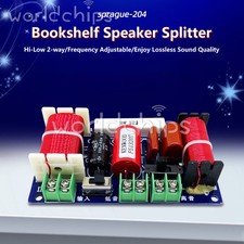 2Way 250W Hi-Fi Audio Speaker Treble Bass Home Speakers Filter Frequency Divider
