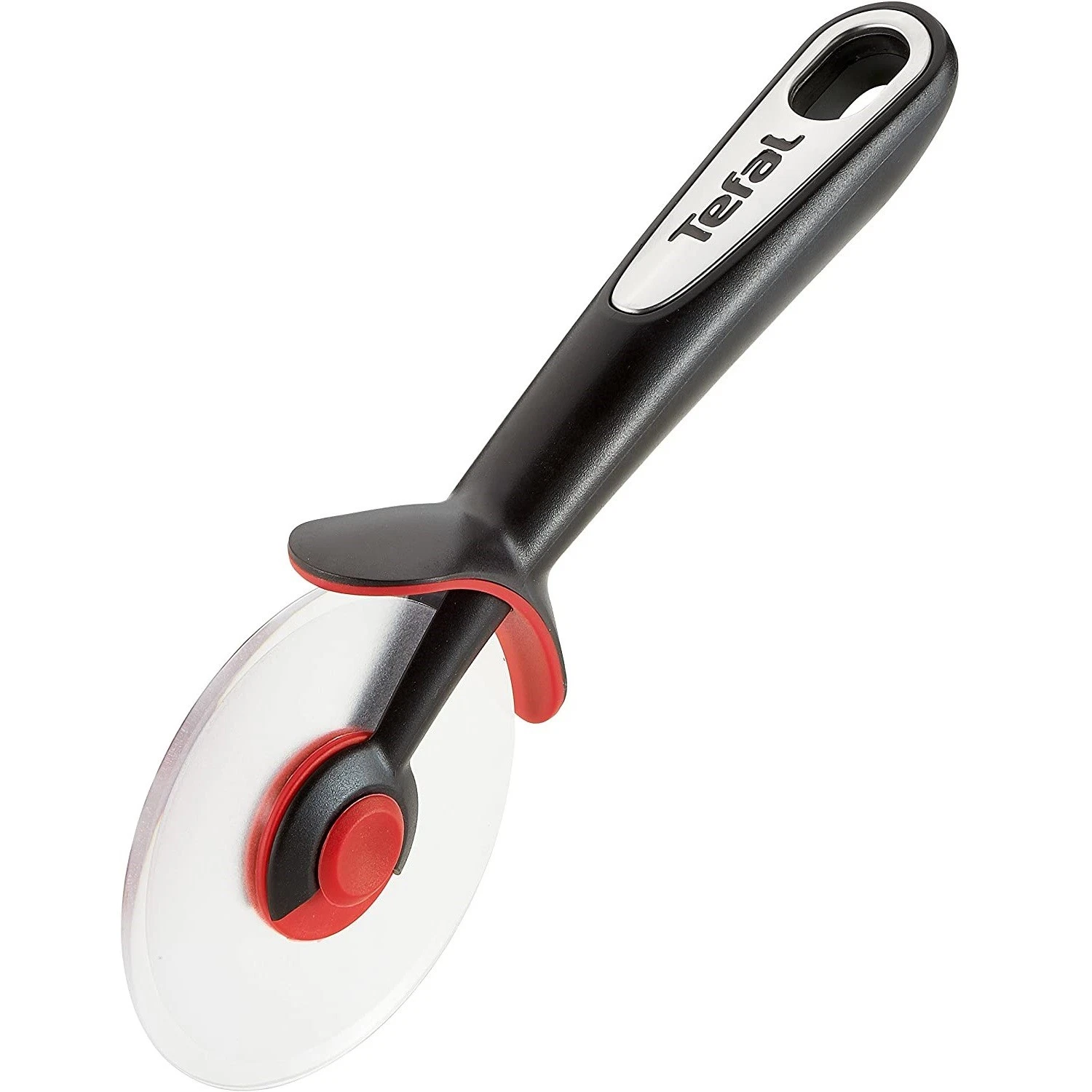 Tefal Ingenio Pizza Cutter with Washable Titanium Blade Red Black