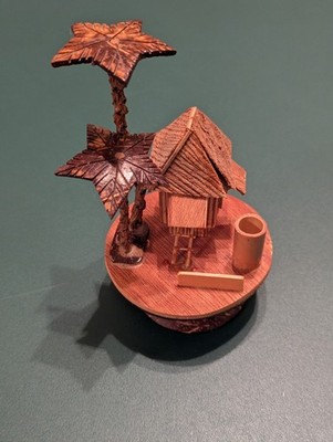 Clever Coconut Shell Carving Tree House