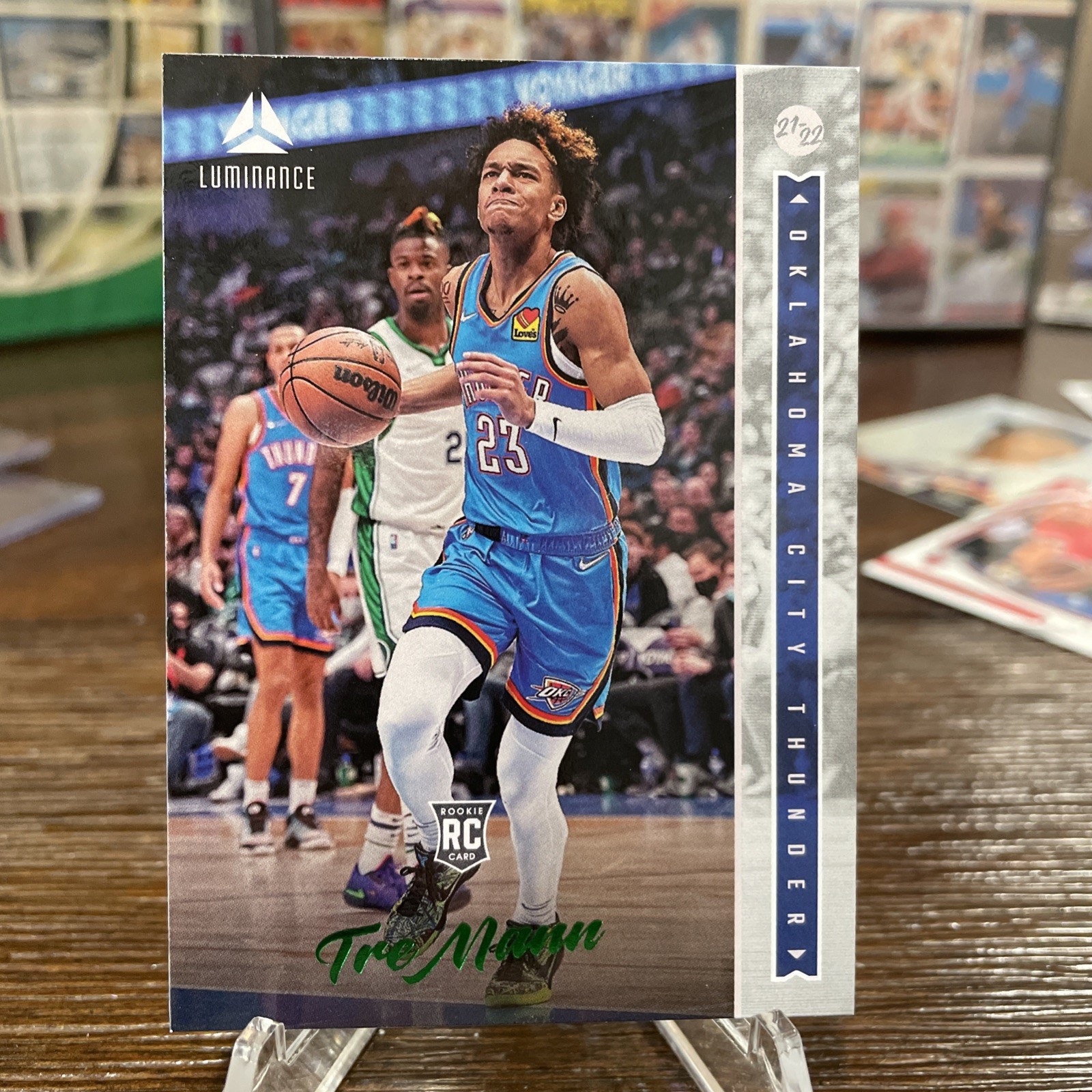 2021-22 Panini Chronicles - Luminance Tre Mann #258 Green (RC)