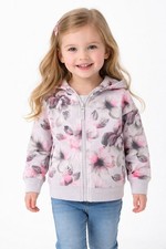 OshKosh B'Gosh Kid Girls' Floral French Terry Active Hoodie Size 4