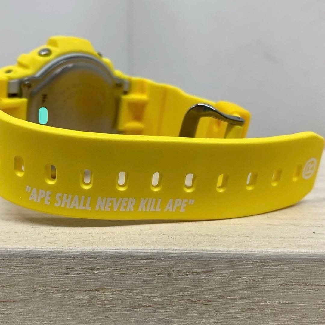 Casio G-SHOCK DW-6900 A Bathing Ape BAPE Yellow Collaboration