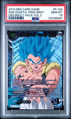 2019 Dragon Ball Super Card Game SSB Gogeta FOIL #P-104 PSA 10 GEM
