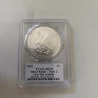 2021 American Silver Eagle MS-70 PCGS (FS Black Label Type 2) First Day Of Issue
