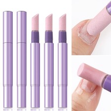 Furtherpretty 5PCS Cuticle Oil Pusher Pen Set, 2-in-1 Ceramic