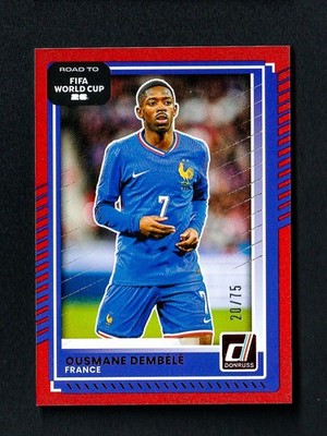Ousmane Dembele France Red /75 Panini Donruss Road to World Cup 2026 #137