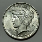 1922 Peace Silver Dollar (90% Silver) ~ MS+