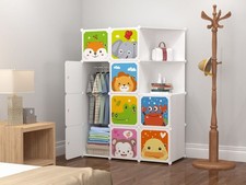 Armadio Guardaroba Modulare a 10 Cubi con Ante – Appendiabiti Personalizzabile