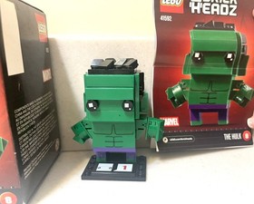 Lego Brick Headz Marvel THE HULK 8 Building Toy 41592 BrickHeadz Box Manual 