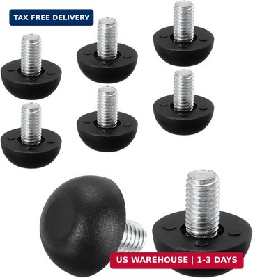 PATIKIL M8 Furniture Leg Leveling Feet, 8 Pcs 8mm x 1.25 Adjustable Threaded Scr