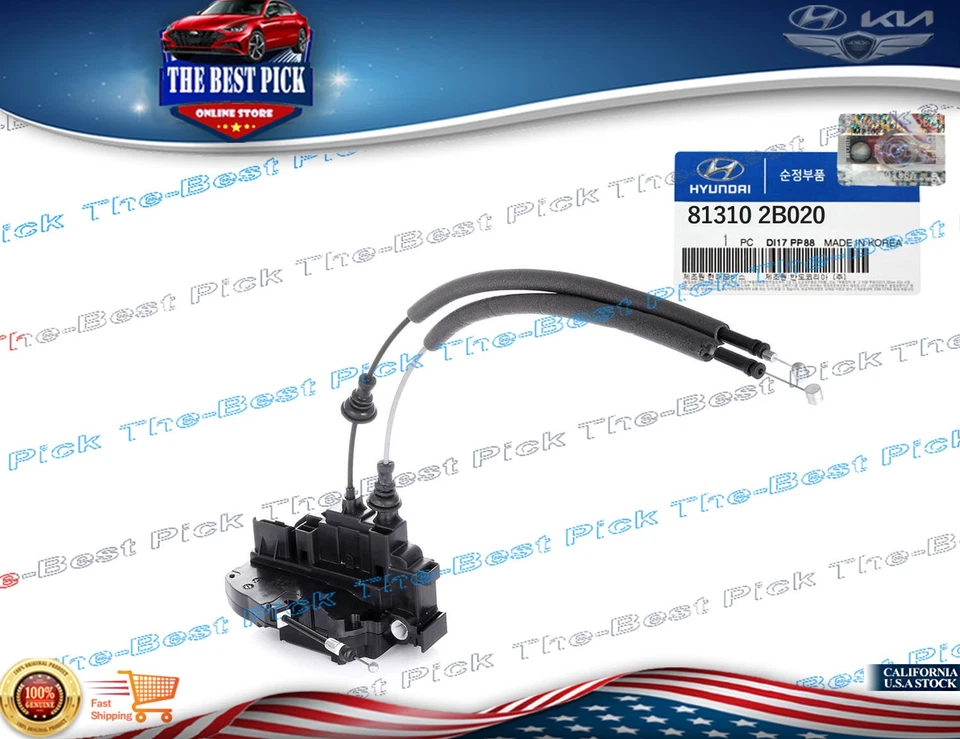 ⭐GENUINO⭐ Actuador Cerradura Puerta DELANTERO IZQUIERDO 2007-2010 Hyundai Santa Fe 813102B020 Foto 3 de 4