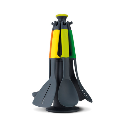Joseph Joseph - Elevate  6-teiliges Utensilien-Set mit Drehständer - mehrfarbig