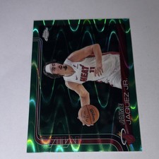 Jaime Jaquez Jr. /99 2025 Topps Chrome #161 Green Wave Refractor Miami Heat