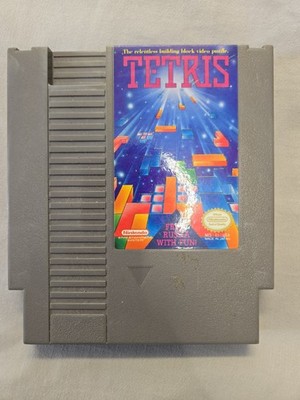 Tetris (Nintendo Entertainment System, 1989 NES) Puzzle Video Game 