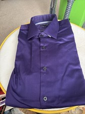 Geoffrey Beene Men  s Dress Shirt 15-1/2 32/33 Color: Merlot Bright Purple 