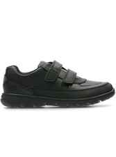 clarks Junior Boys * venture walk * black WIDE-FIT school shoes UK 2.5 G