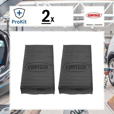 2x ORIGINAL  Corteco 21652990 Filter, Innenraumluft für Honda LOGO HR-V (GH_)