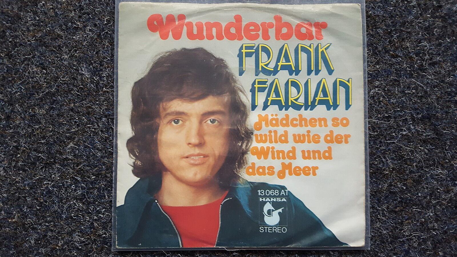 7"" Single Vinyl Frank Farian - Wunderbar