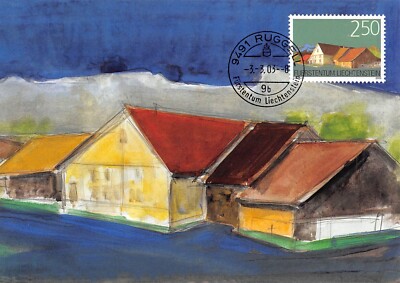Maximale Karte FDC LIECHTENSTEIN Stadt Spidach Haus 2003 März MK 215 N1