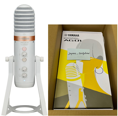 YAMAHA ライブストリーミングマイクロフォン　ホワイト AG01 W Amazon.co.jp: ヤマハ YAMAHA ライブストリーミング