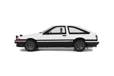1/18 Toyota Sprinter Trueno (AE86) 1985 White Black Model by Otto