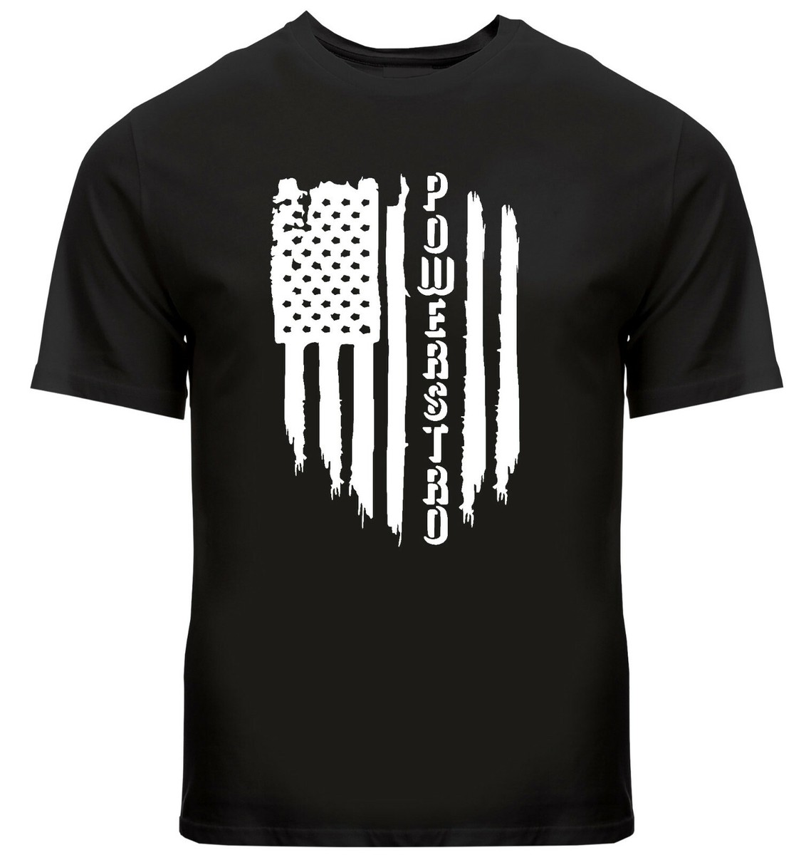 T-shirt Unisex Bandiera Americana E Power Stroke, 100% Cotone, Taglie S-3XL, Fatta A Mano Negli USA