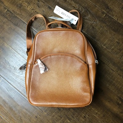 heshe leather backpack