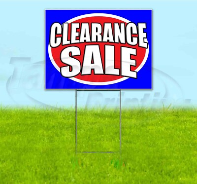 CLEARANCE SALE 18x24 Yard Sign WITH STAKE Corrugated Bandit BUSINESS ...