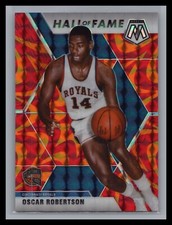 2019-20 Panini Mosaic NBA #286 Oscar Robertson Reactive Orange Prizm Cin Royals