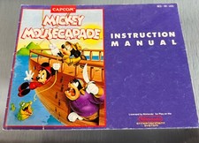 Mickey Mousecapade Nintendo NES Instruction Manual Booklet ONLY
