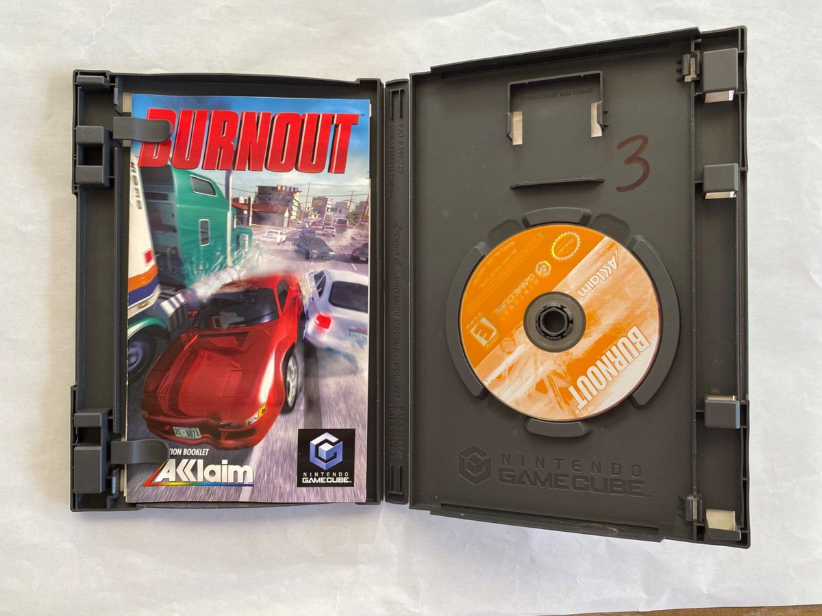 Burnout 1 Acclaim Racing Video Game Nintendo Gamecube Listing #1