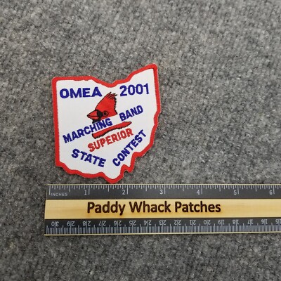 OMEA 2001 Marching Band State Contest Superior Patch Cardinal