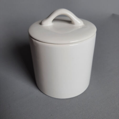 1 Dose Vorrats-Aufbewahrungs-Behälter weiß Deckel Keramik v. Magu - Bild 1 von 7