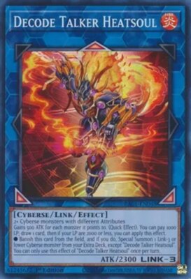 Yugioh! Decode Talker Heatsoul - RA01-EN048 - Super Rare - 1st Edition Near Mint