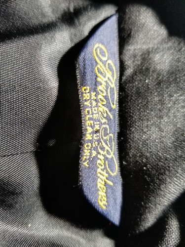 Traje Chaqueta De Colección Brooks Brothers Gris Carbón Rayas 2 Piezas 48L Pantalones W40 - Imagen 8 de 8