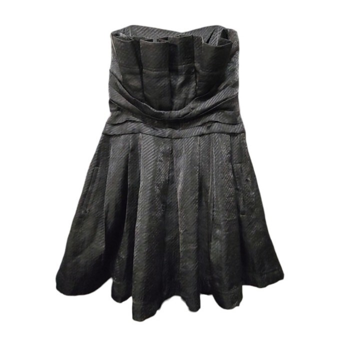 BCBG Generation Gray Silver Pleated Sleeveless Pa… - image 10