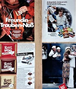 4 Ritter Sport Werbung Seiten 70er 80er Jahre Sammlung Collection Advertising Ebay